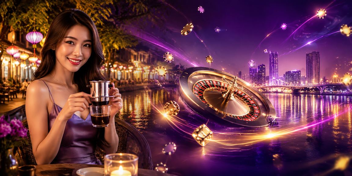 Bàn chơi roulette trực tiếp tại Hội An thu hút nhiều người chơi